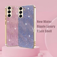 Case For Tecno Camon 40 Pro Water Ripple Electroplated Frame Anti-Drop Phone Case