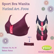 Yutind F006B | Women's Basic Sports Bra Jumbo Wire-Free Thin Foam 38 - 44 Alivia