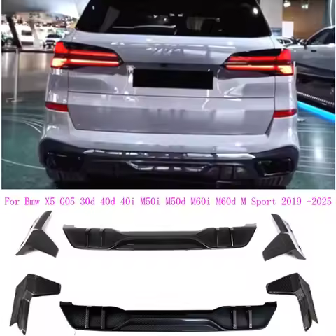MP Style Rear Bumper Lip For BMW X5 G05 30d 40d 40i M50i M50d M60i M60d 40i M Sport 2019-2025 Bodyki