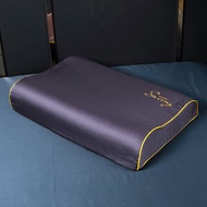 sjsv 1PC Protector Memory Foam Contour Pillow Case Solid Color Latex Pillowcase Cotton Zippered Pillow Cover
