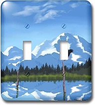 3dRose lsp_27401_2 Mount Mckinley Alaska Double Toggle Switch