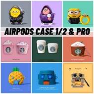 HEALTHFUL Cartoon Ins AirPod Earpod Apple Silicone i10 i12 i9s tws Airpods Protective Case [Malaysia