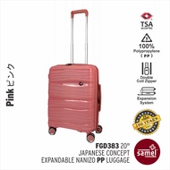 SAMEL 20" FGD 383 JAPANESES CONCEPT EXPANDABLE ANTI THEFT ZIPPER PP LUGGAGE