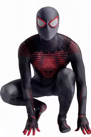 PS5 Spiderman Miles Morales Advanced Tech Suit Costume Cosplay Superhero Zentai Bodysuits Spandex Ha