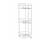 G.House Online HOY ตะแกรงชั้นวางของอเนกประสงค์สเตนเลสเข้ามุม 3 ชั้นขนาด 30x40x162 ซม. รุ่น HWHOY-H10