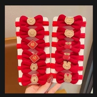 0ne Piece Red Bow 🎀 Hair Band New Year Girls Headwear Accessories Hairties