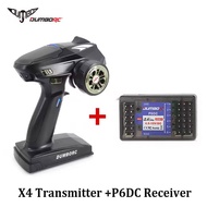DumboRC X4 2.4G 4CH Transmitter with P6F Receiver P6DC With DC Light for RC Model MN-90 Car Boat Tan