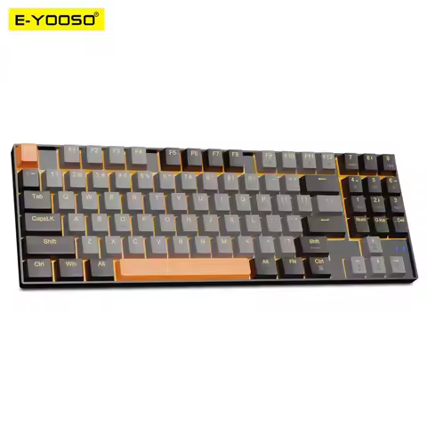 E-YOOSO Z13 USB Mechanical Gaming Keyboard Blue Red Switch 89 Keys Wired Detachable Cable Gamer for 