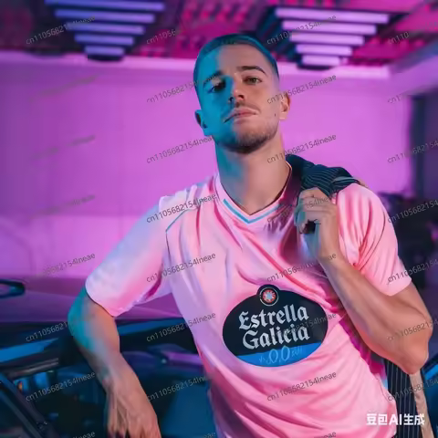 25-26 Hot Spain Football Celta Vigo Fan Edition 3D Printing Jersey Men's Tshirt Quick Drying Breatha