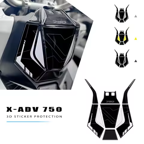 For Honda X-ADV 750 2025 Center Ignition Adhesive on 3D Resin Protective Stickers on XADV-25-001