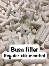 busa clik menthol filter lintingan ukuran reguler super