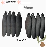 COMOWAN Remote Control Drone Parts, 58mm/66mm Black Folding Propeller Blades, Universal Plastic Quad