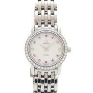 Excellent condition Omega De Ville Prestige diamond bezel 12 diamonds 4575.77 white mother-of-pearl 