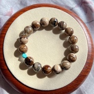 緬甸根珀 瓷白根帶天眼拉絲 同料一刀切 天然琥珀蜜蠟手串