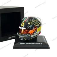 F1 Helmet Model 1: 5 LookSmart LookSmart LookSmart 2024 Race Season Italy Champion Helmet Model Ferr