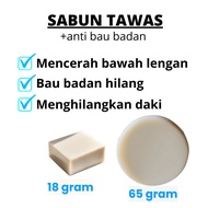 SABUN TAWAS ASLI MENCERAHKAN KETIAK & CELAH LIPATAN HITAM MENGHILANGKAN BAU BADAN MELEMBUTKAN KULIT