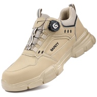 2025 New Rotating Buckle Safety Shoes Men Work Shoes Protection Shoes Anti Smashing Anti Piercing Sa