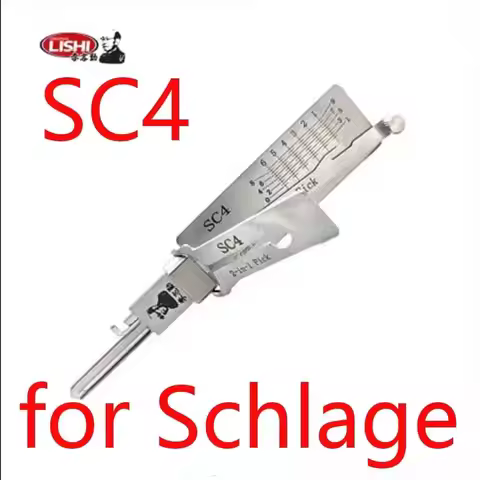 2026 Lishi 2-in-1 Pick/Decoder Tool for Schlage SC4 6-Pin C-Keyway Locksmith Professional Automotive