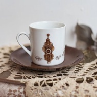 【好日戀物】3德國vintage復古古董鐘紀念咖啡杯組
