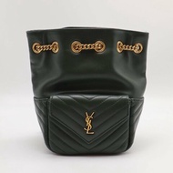 YSL Joe小羊皮迷你水桶包 - 墨綠