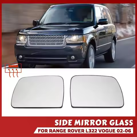 Left Right Side Heated Mirror Blue Glass LH RH Lens Replacement for Land Rover Range Rover L322 Vogu