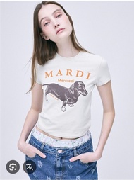Mardi Mercredi 臘腸狗圖案短袖Tee