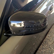Carbon Fiber Side Mirror Cover Cap Add On For Benz W204 W212 W218 W176 W221 Mirror Covers
