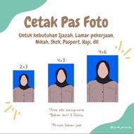 Photo Printing Size 2x3cm, 3x4cm, 4x6cm