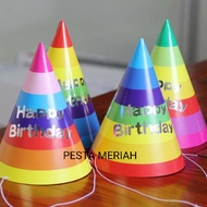 BIRTHDAY HAT / RAINBOW CONE HAT / COLORFUL CONE HAT / PARTY HAT / BIRTHDAY CONE HAT / BIRTHDAY HAT /