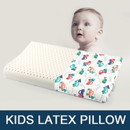 100% Natural Latex Baby Bedding Sleeping Pillow Soft Ergonomic Design Baby Head Neck Guard Cartoon K