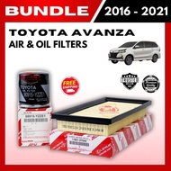 BUNDLE AIR & OIL FILTERS for TOYOTA AVANZA (2016 - 2021) (17801-0Y040/90915-YZZE1)