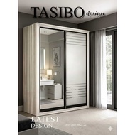 [FREE DELIVERY] Sliding Door Wardrobe (5.5Ft & 8Ft) / Almari Baju Gelongsor (5.5 kaki & 8 kaki)