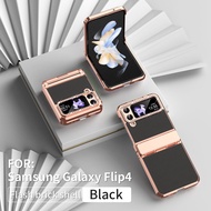 For Samsung Galaxy Z Flip7 5G Flip 7 FE Flip 6 Samsung Flip 7 2025 Luxury Electroplating Plain Skin 