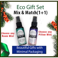 [1+1 Eco Gift Set] Natural Pillow Mist(Chamomile, Sweet Orange, Lavender, Sandalwood, Frankincense) Pillow Spray