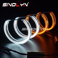 LED Angel Eyes Turn Signal Lights DRL Halo Rings DTM Style For BMW 3 Series E46 M3/E39/E36 Xenon Pro
