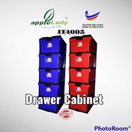 AppleLady 5 Tier Plastic Drawer  Cloth Cabinet  Storage Cabinet  Laci  Baju 4005