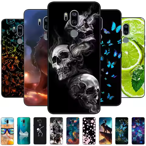 For LG G7 ThinQ Case LM-G710 Cute Painted Cover Soft Silicone TPU Phone Case For LG G7 Plus G7ThinQ 