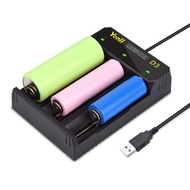 Yonii D3 3 Slot 2A Battery Charger AWT Xtar AA/AAA/18350/18650/21750/22650/25500/26650 & etc