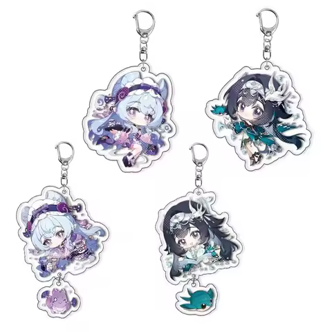 Game Genshin Acrylic KeyChain Yumemizuki Mizuki Lan Yan Double Side Printing Collection Backpack Cha