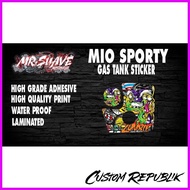 ◪ ✦ ⍤ Mio Sporty Gas Tank Sticker (Zombie Minion)