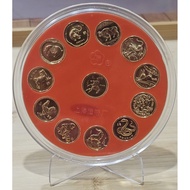 China 12 zodiac commerative coins 中国 上海 造币厂 12 生肖 纪念币