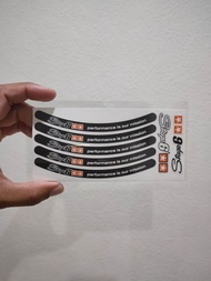 sticker ติดขอบล้อ stage 6 รุ่นขอบล้อ10นิ้ว