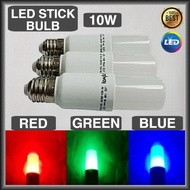 [SIRIM] E27 LED Bulb LED Light Light Bulb LED Color Stick Bulb RGB Bulb 10W (RED /YELLOW/ GREEN / BL