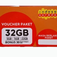 Indosat voucher paket 32 Gb
