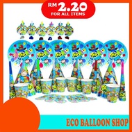 [READY STOCK] DIDI AND FRIENDS PARTY SUPPLIES - PARTY BAG/PLATE/BLOWOUT/CUP/HORN/EYEMASK/HAT/CAKE TO