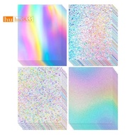 24 Sheets Holographic Cardstock Thick Cardstock for Crafts Card Making, Party Decoration