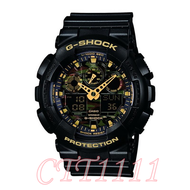 CASIO นาฬิกาข้อมือผู้ชาย GSHOCK นาฬิกาข้อมือ Men's GA-100CF-1A9DR Watch นาฬิกาข้อมือ กันน้ำกันกระแทก