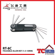 [Robust Deer] RT-8C Hex Allen Key Set (1.5-8mm)