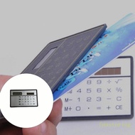 FUN Credit Card Sized Solar Calculator Lightweight Durability Plastic Home Office Tool