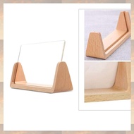 U-Shaped Acrylic Photo Frame Solid Wood Home Desk Decoration for Office/Bedroom/Living Room/Cafe